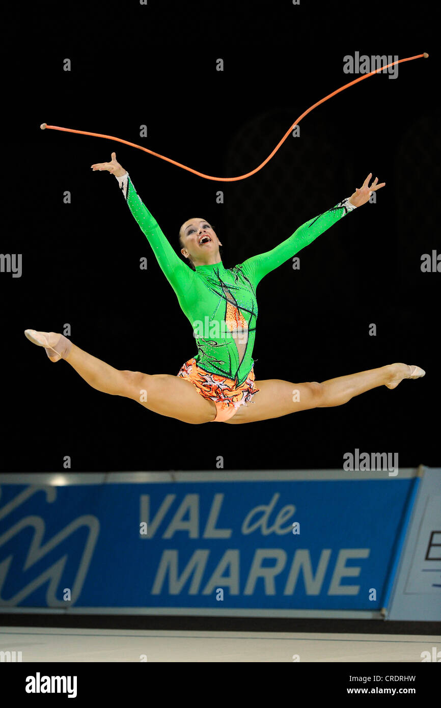 Rhythmic gymnastics rope hi-res stock photography and images - Alamy