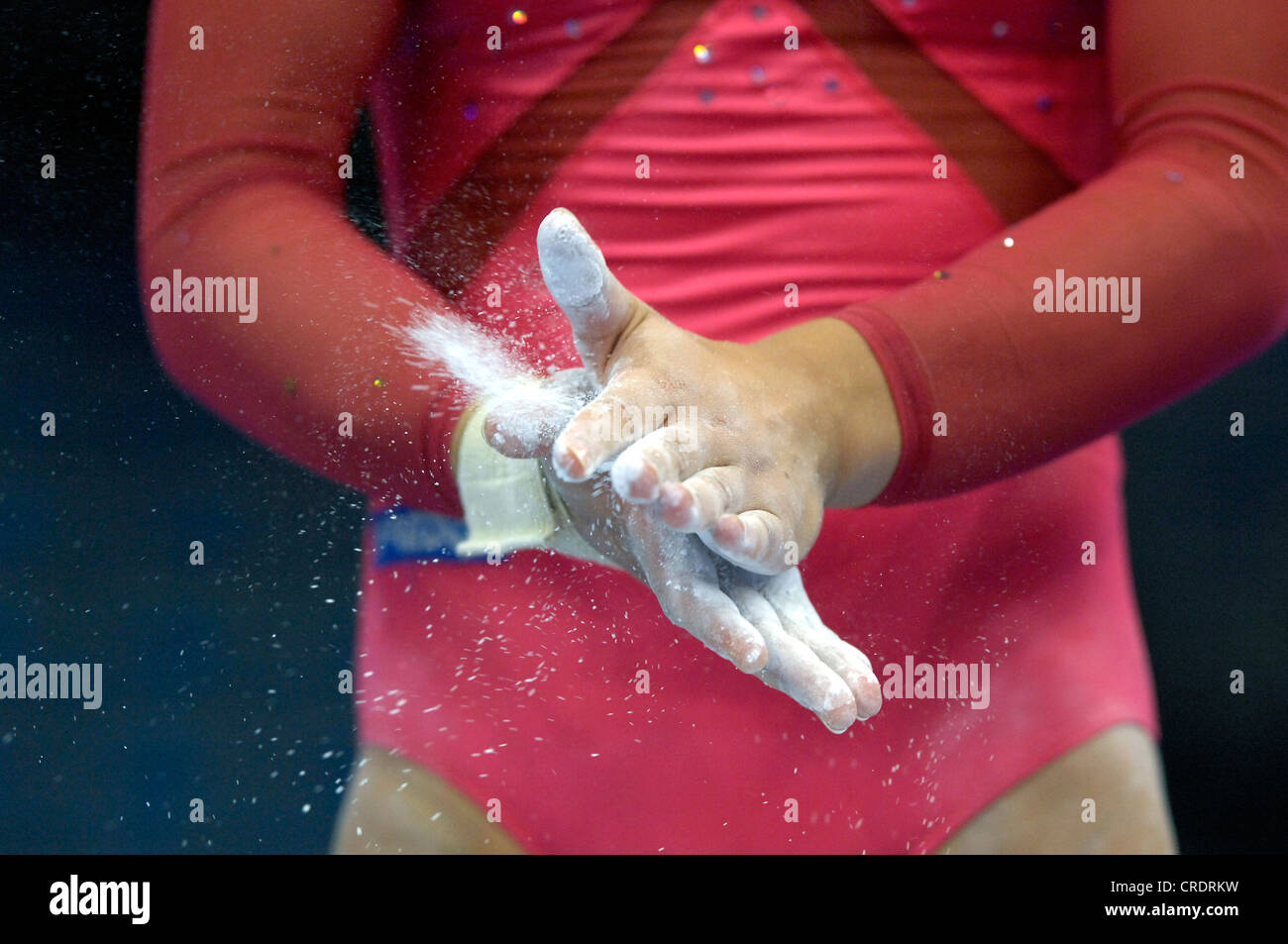 chalk, artistic gymnastics Stock Photo Alamy