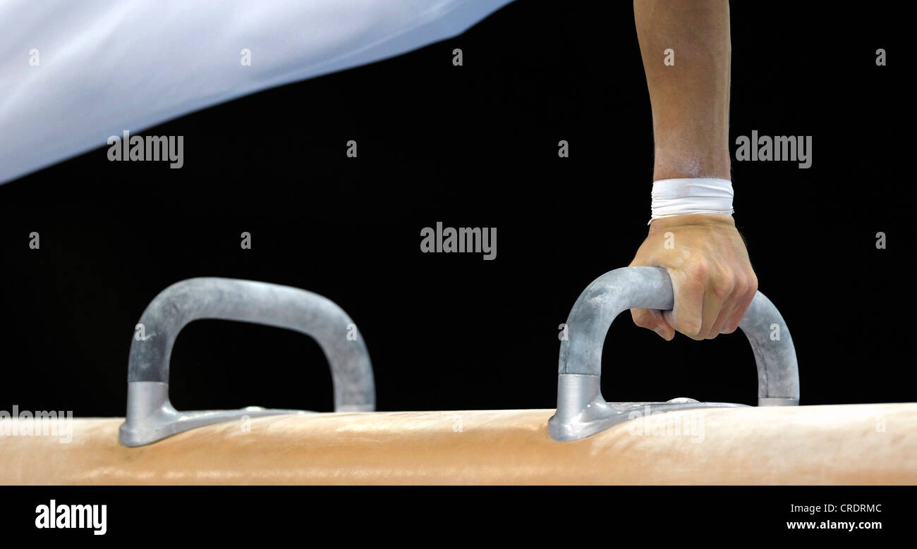 artistic gymnastics; pommel horse Stock Photo Alamy