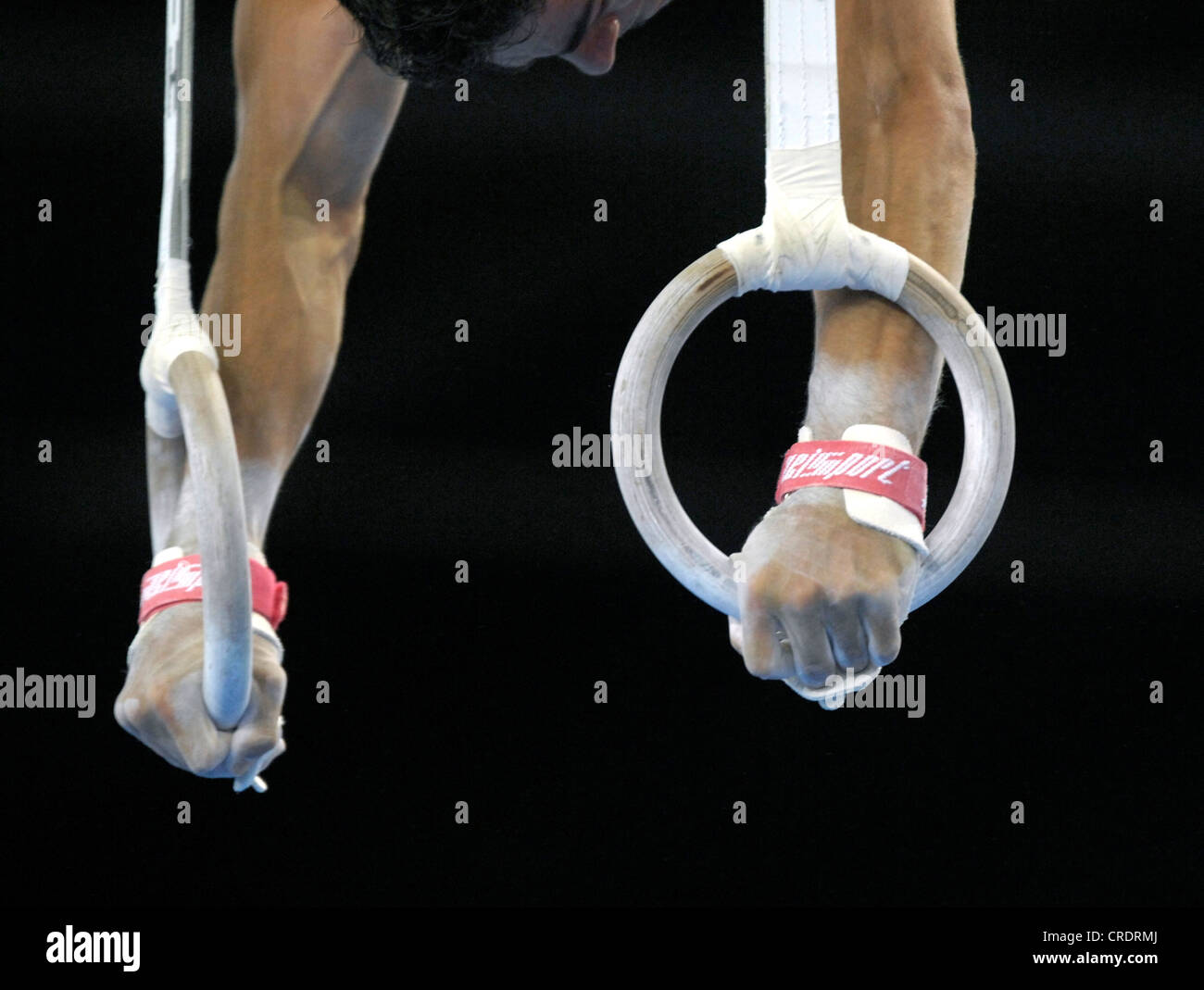 artistic gymnastics, rings Stock Photo Alamy