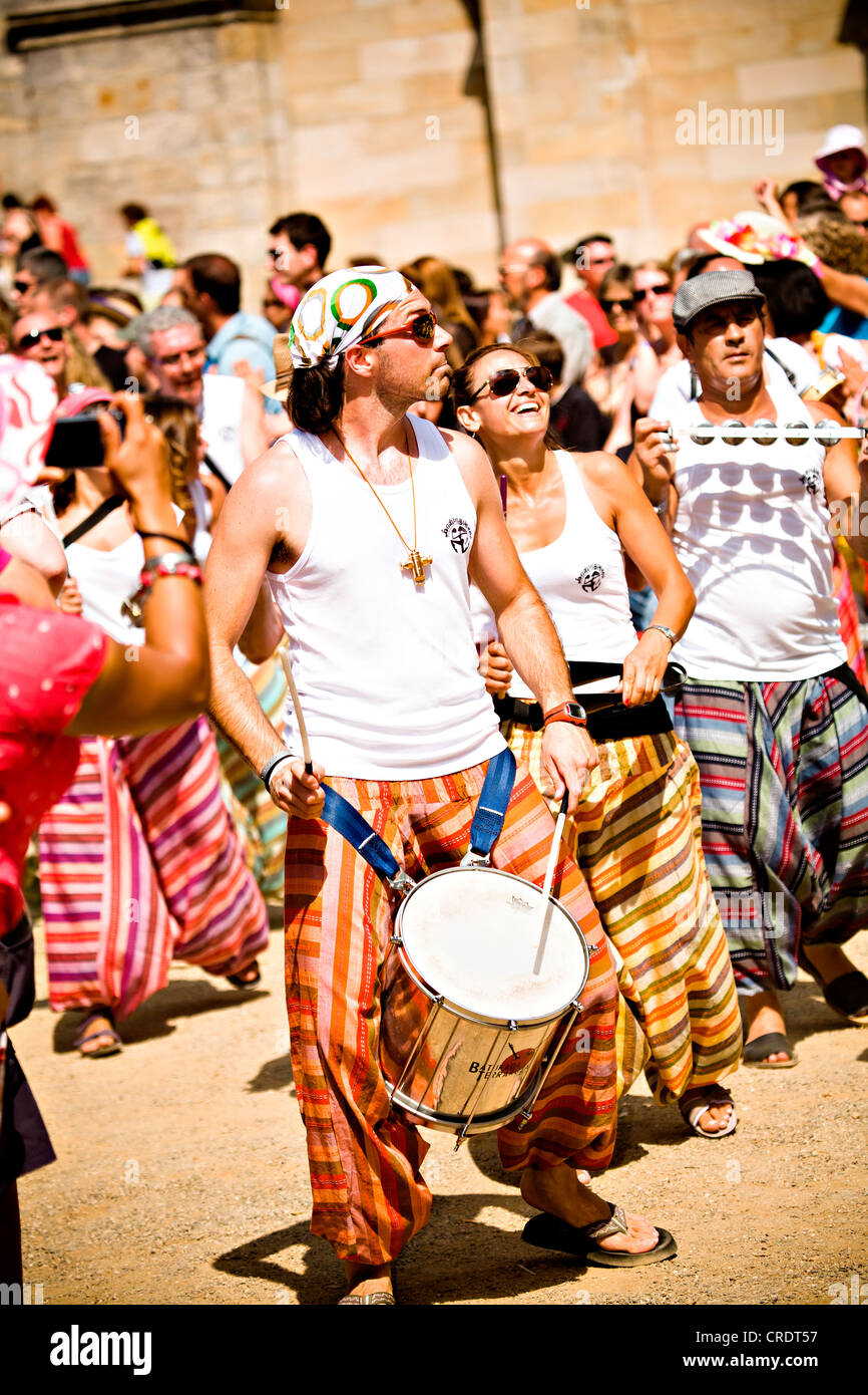 Samba musicians, Samba Festival, Coburg, Bayern, Germany, Europe Stock Photo