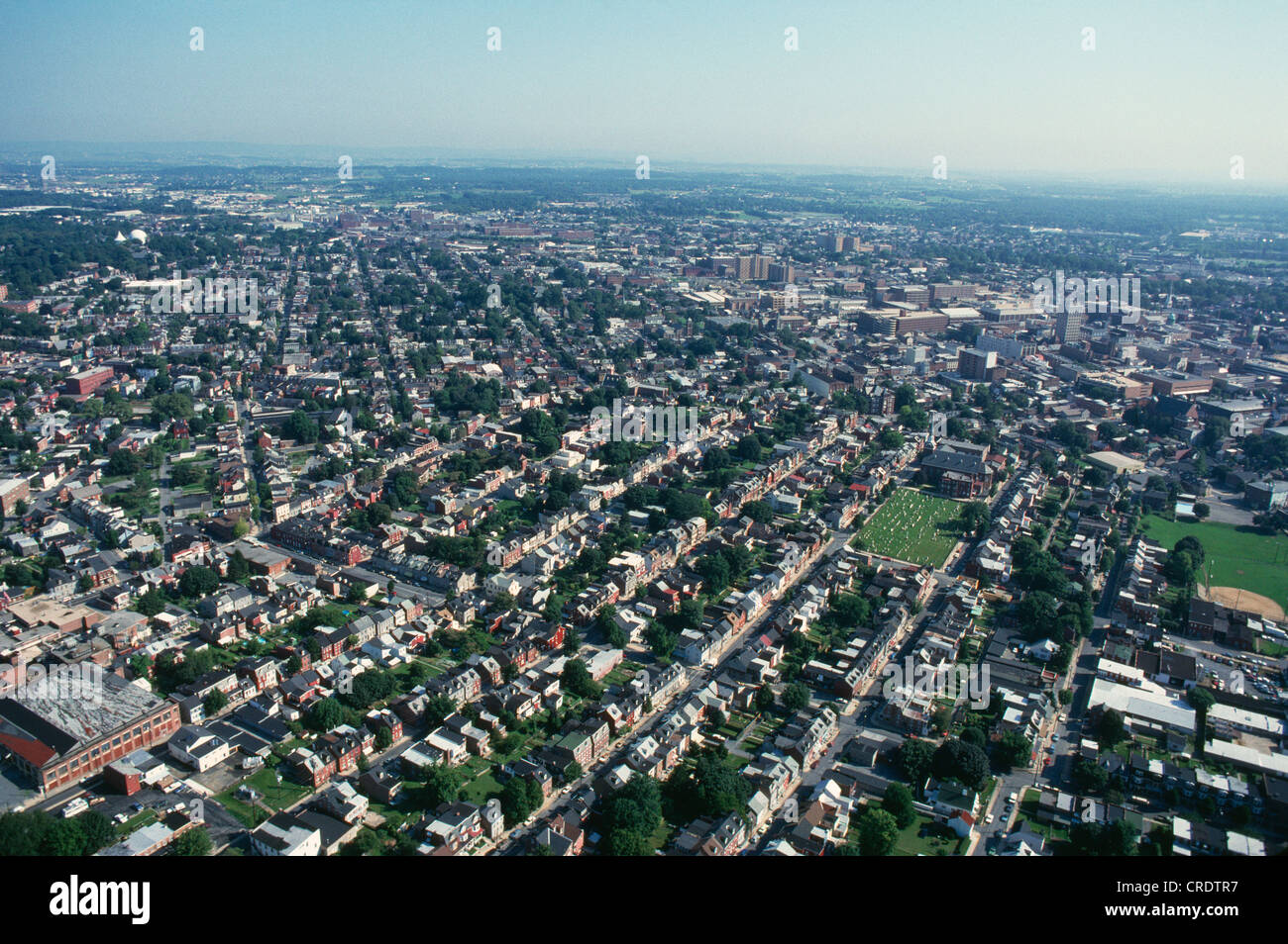 OVERVIEW OF LANCASTER,PA Stock Photo Alamy