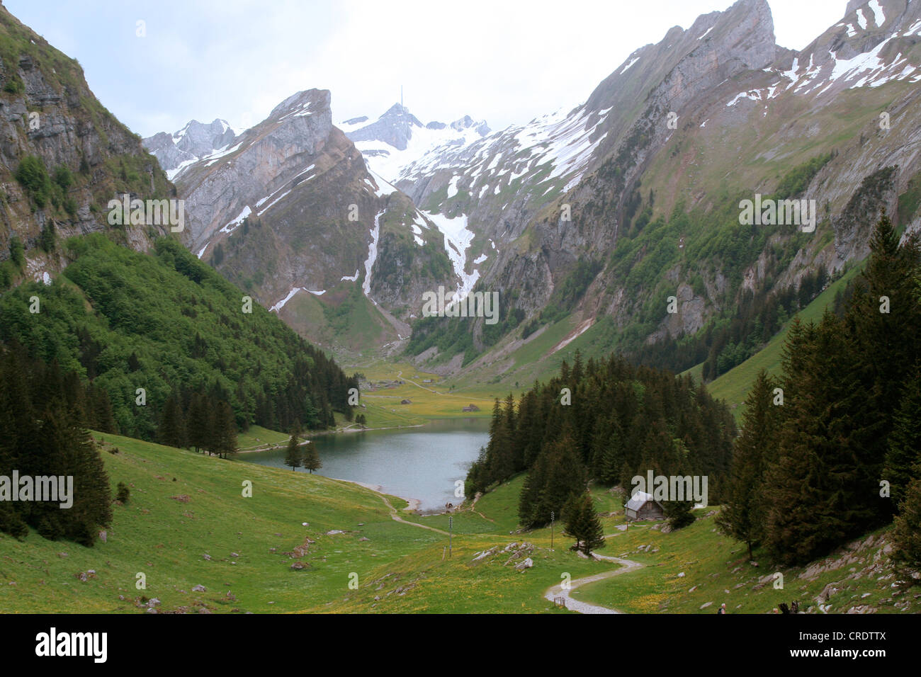 Seealpsee on Ebenalb, Appenzeller Land, Switzerland, Appenzell ...