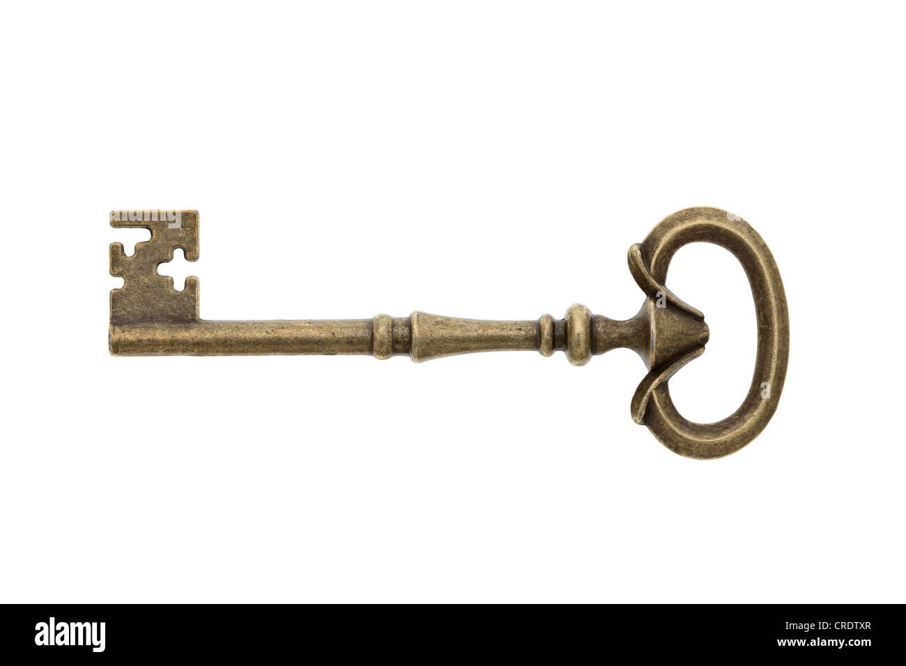 Antique key isolated on white background Stock Photo - Alamy