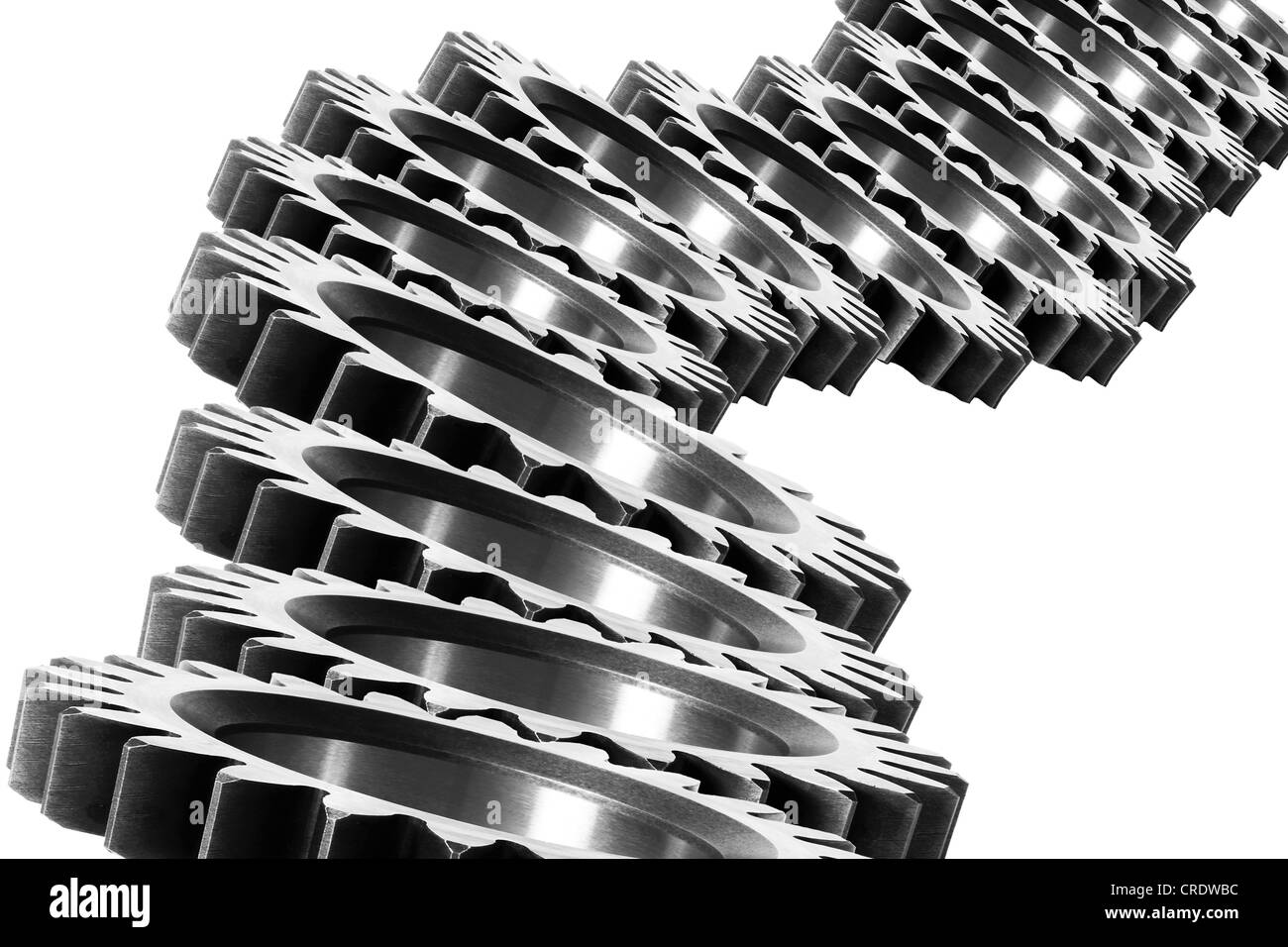 Row of cog wheels Stock Photo Alamy