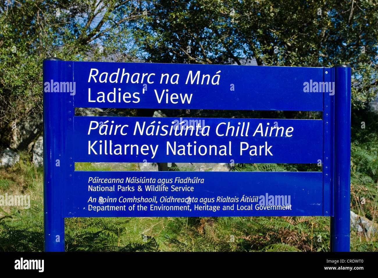 Ladies View Killarney National Park Information Sign Ireland