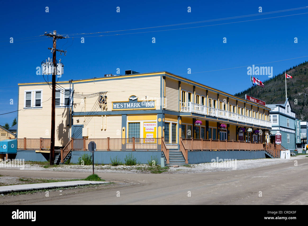 Westmark Inn Hotel, Dawson City, Canada, North America Stock Photo