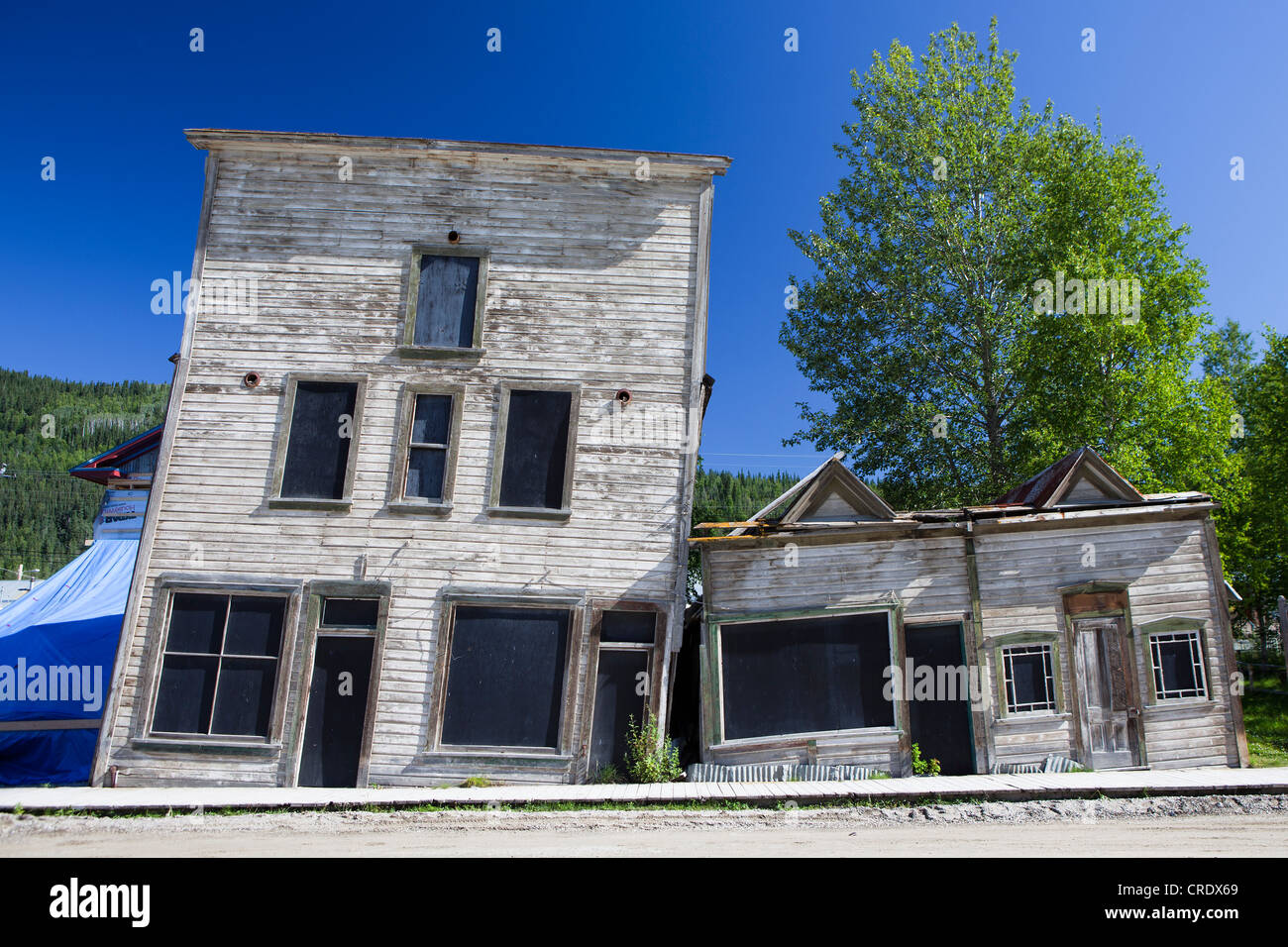 Old house in Dawson City, Canada, North America Stock Photo