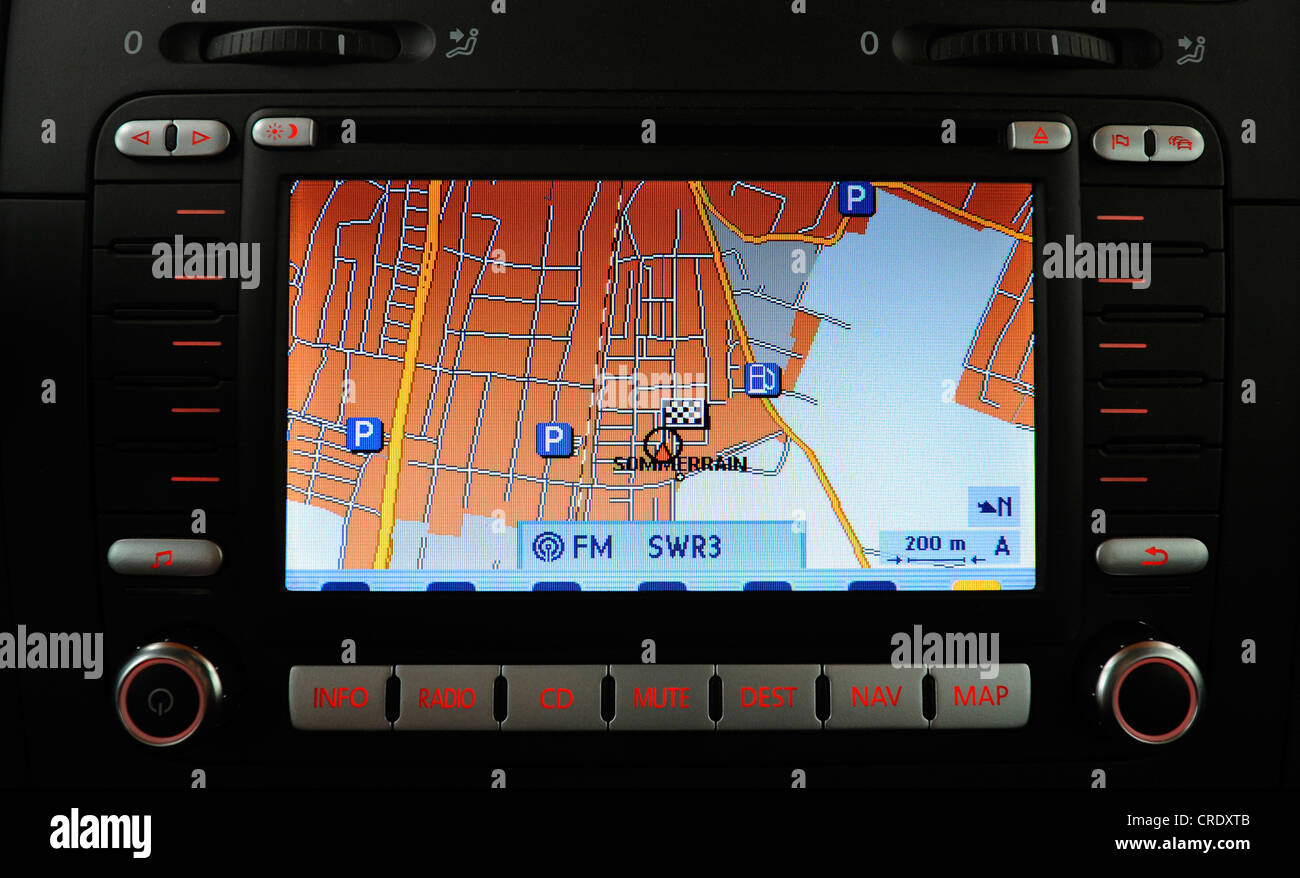 car navigation system Stock Photo Alamy