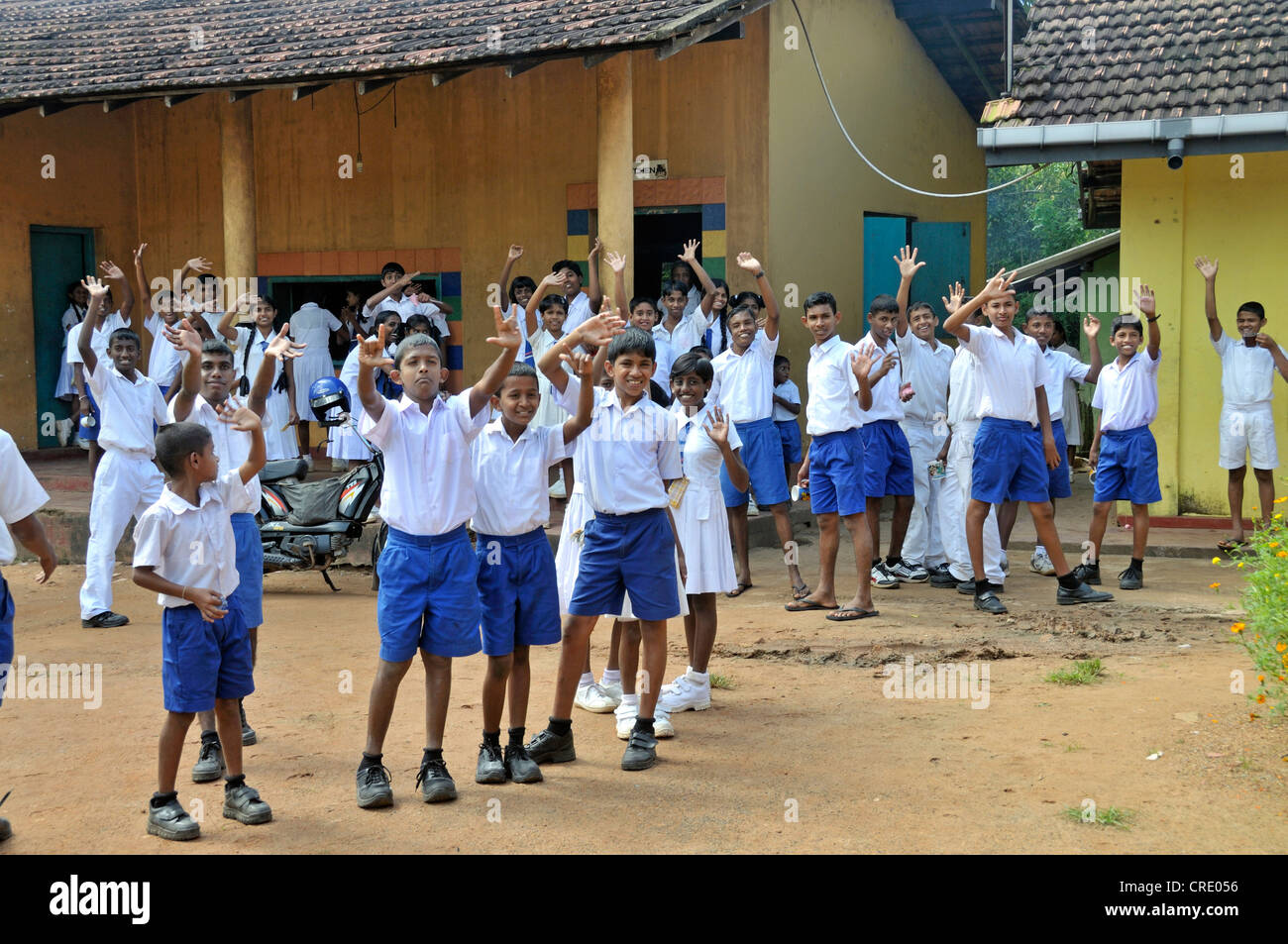 School for the deaf, sign language, Beliatta, Sri Lanka, Ceylon, South Asia, Asia Stock Photo