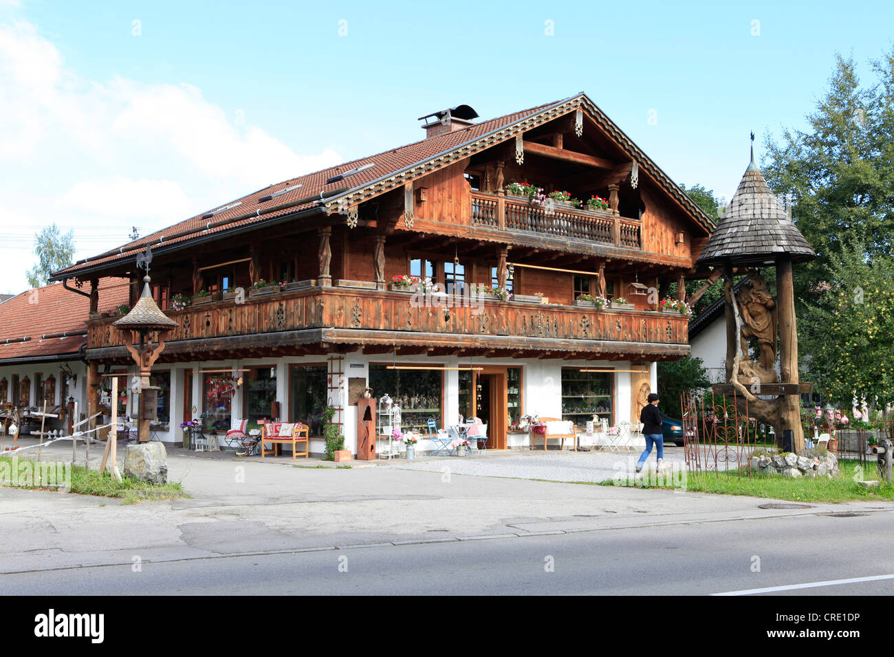Traditional Bavarian wooden house, Allgaeu, Bavaria, Germany, Europe
