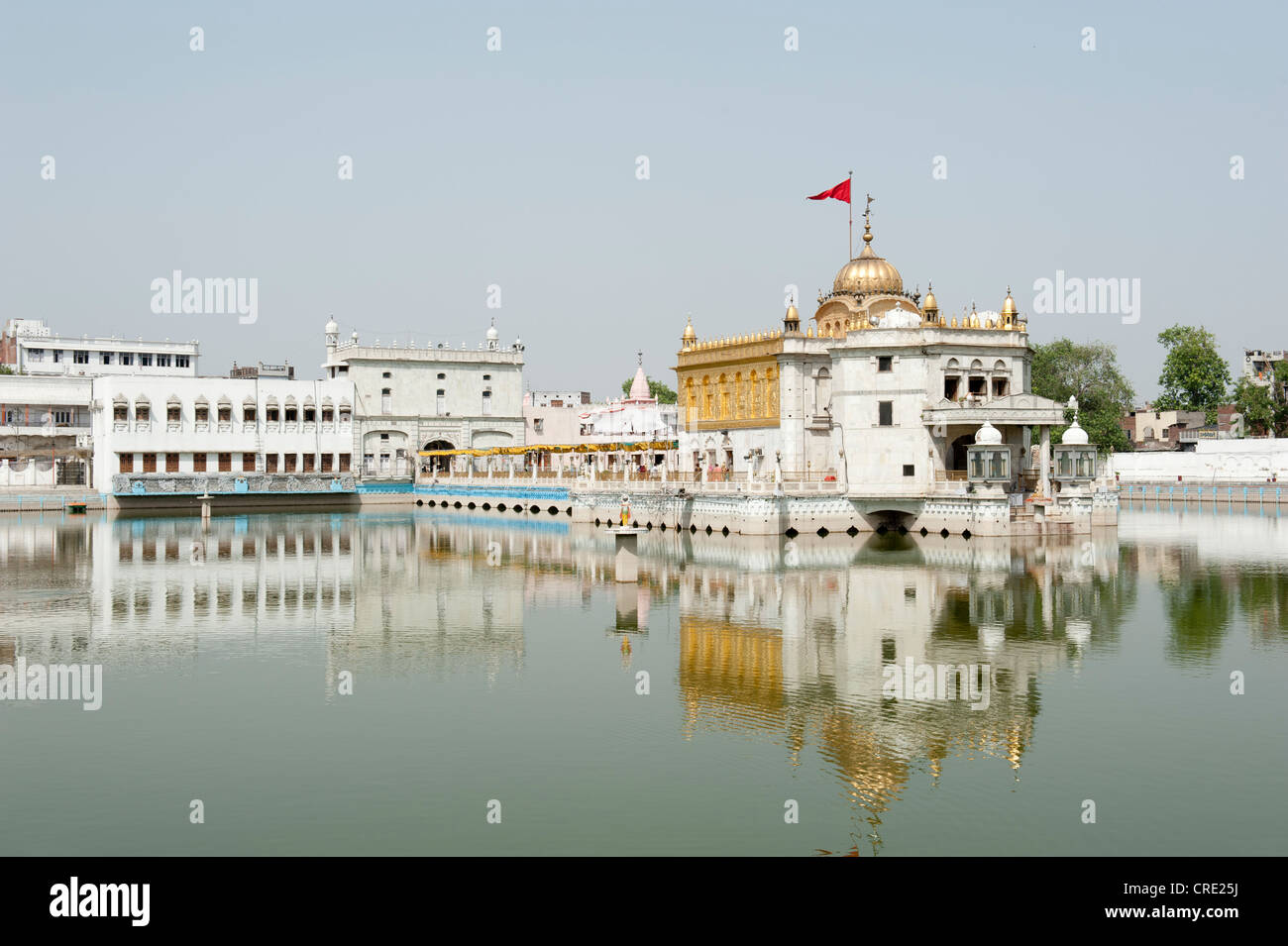 Hinduism, Durgiana Mandir Vishnu Temple on the lake, Amritsar, Punjab, India, South Asia Stock Photo