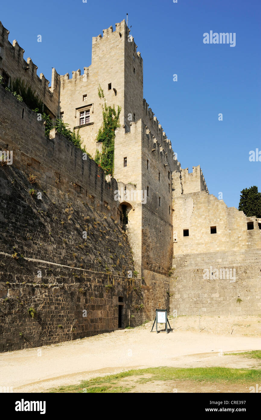 Palace of the Grand Master, Rhodes Town, Rhodes, Greece, Europe Stock Photo