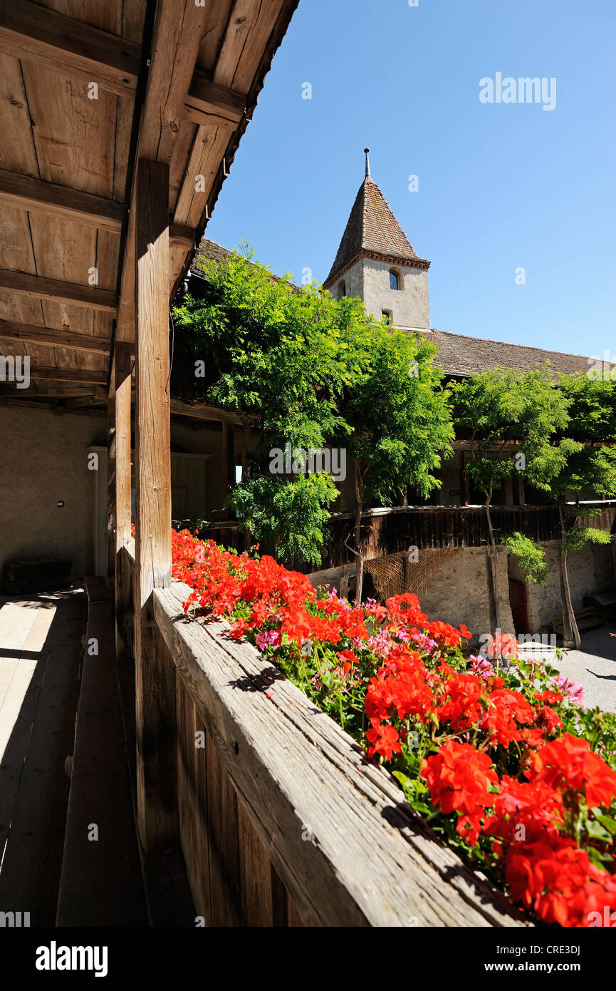 Castle and flowers hires stock photography and images Alamy