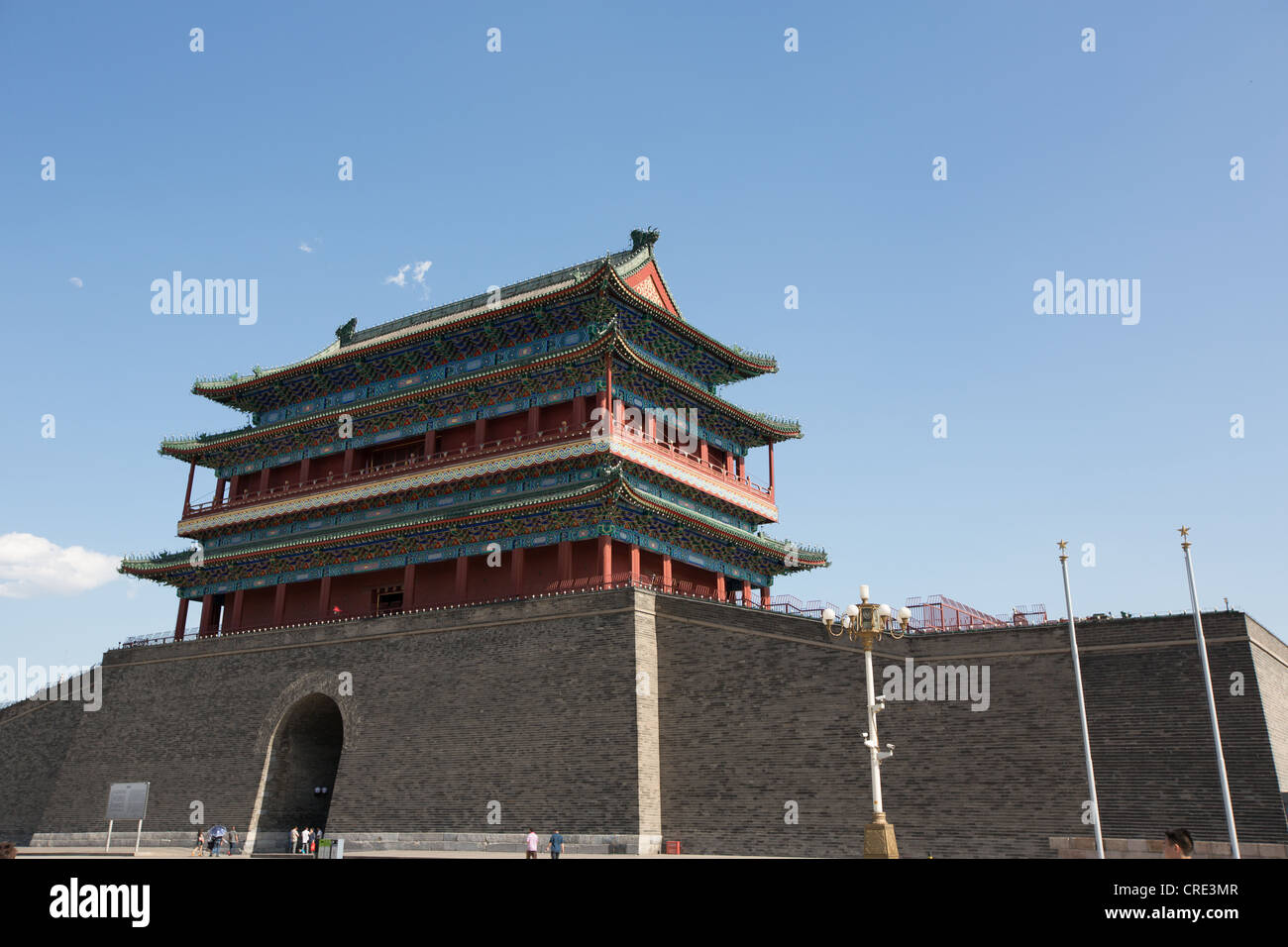 Zhengyang Gate (Front Gate) in Tiananmen Square, in Beijing, China ...