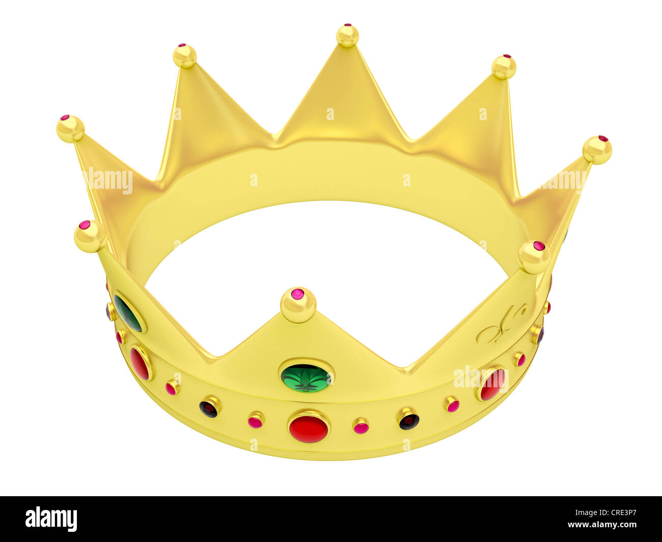 Crown isolated on white background Stock Photo - Alamy