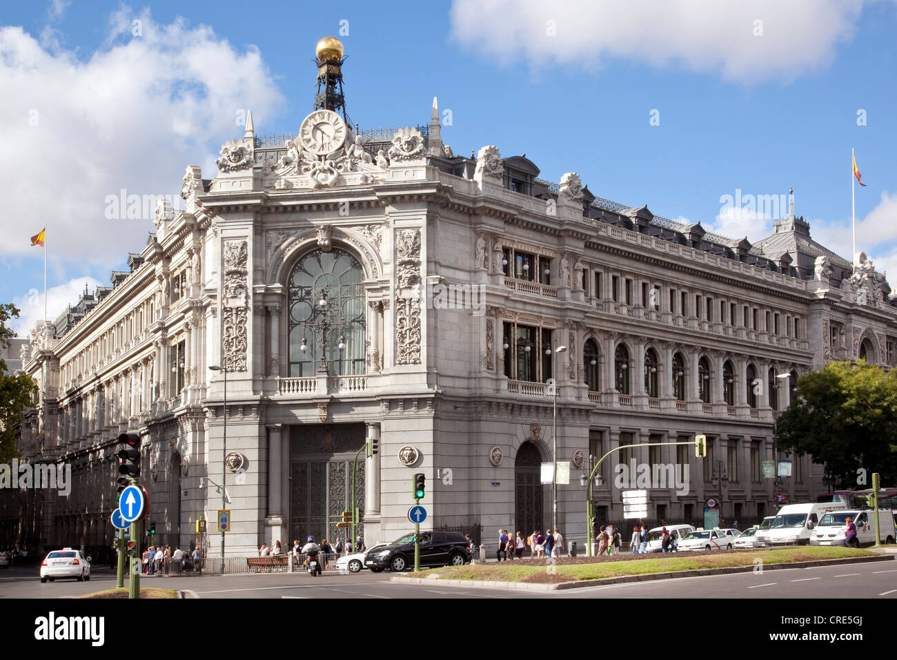 Central Bank of Spain, Banco de Espana, Plaza de la Cibeles square, Madrid,  Spain, Europe Stock Photo - Alamy
