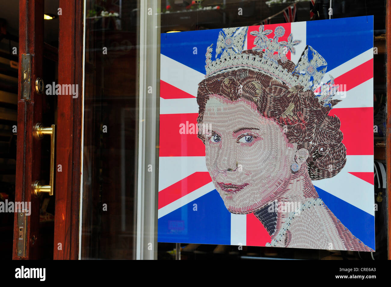 Queen elizabeth flag hi-res stock photography and images - Alamy