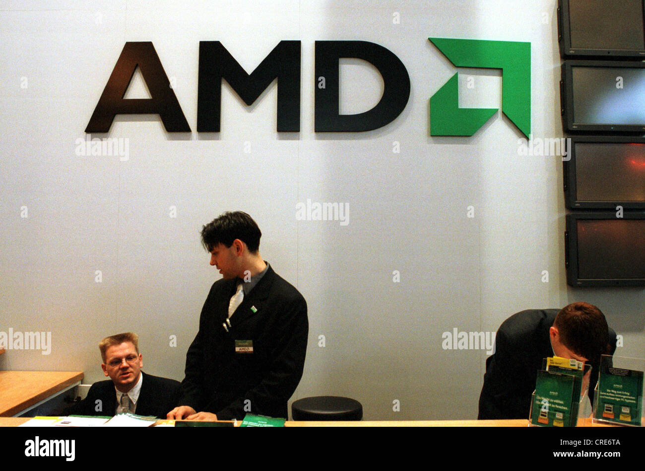 CeBIT 2001, stand the computer hardware manufacturer AMD, Hannover