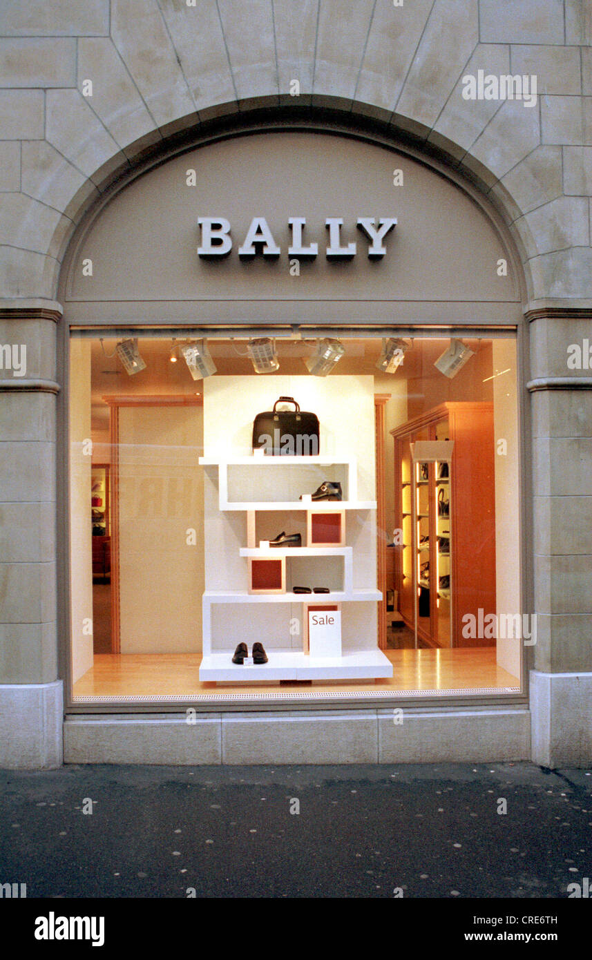 Shop window of a store of the label Bally, Basel, Switzerland Stock Photo -  Alamy