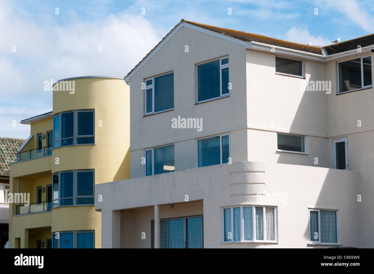 New flats on the coast at Cliftonville near Margate Stock Photo Alamy