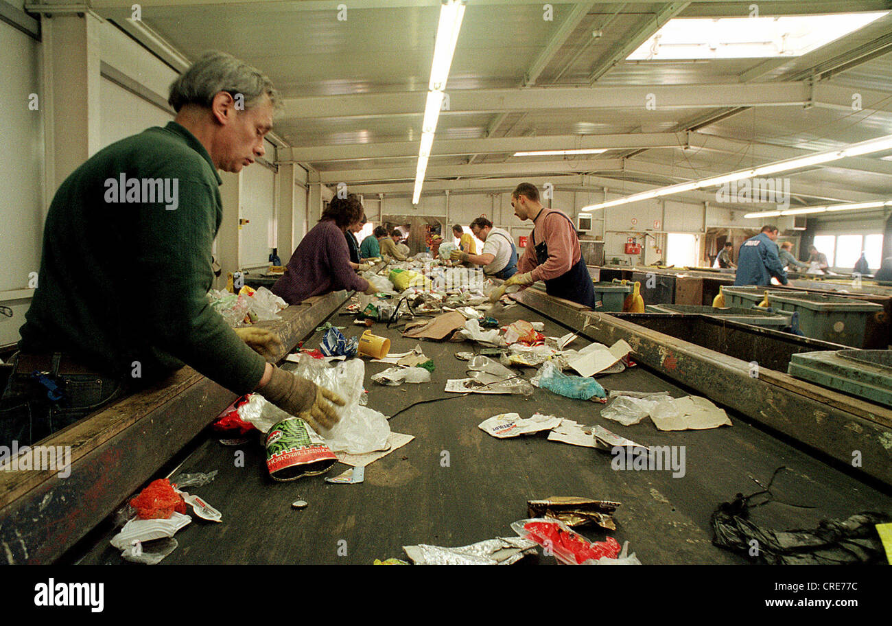 Plastics recycling in the ALBA group, Berlin, Germany Stock Photo Alamy