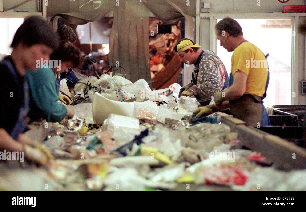 Plastics recycling in the ALBA group, Berlin, Germany Stock Photo Alamy