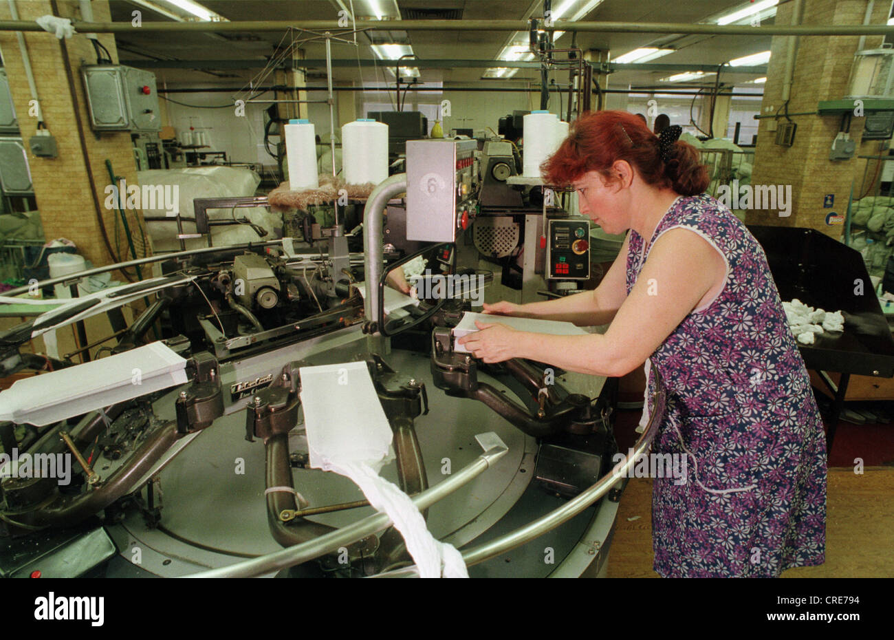 Feinstrumpffabrik, Auerbach, Germany Stock Photo