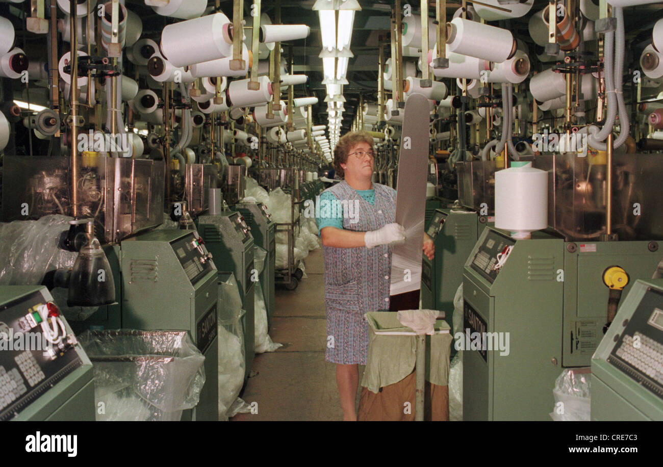 Feinstrumpffabrik, Auerbach, Germany Stock Photo