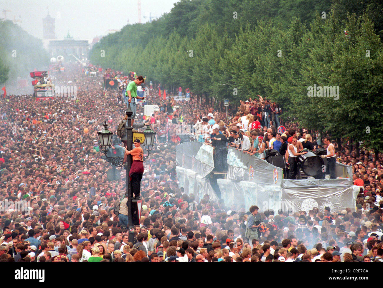 Love Parade 1996, survey Stock Photo