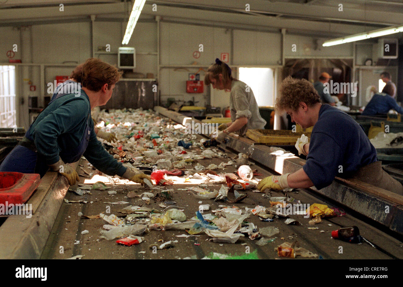 Plastics Recycling In The Alba Group Berlin Germany Stock Photo Alamy