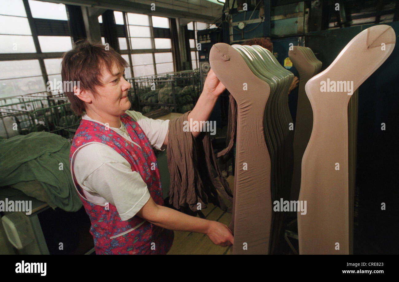 Feinstrumpffabrik, Auerbach, Germany Stock Photo