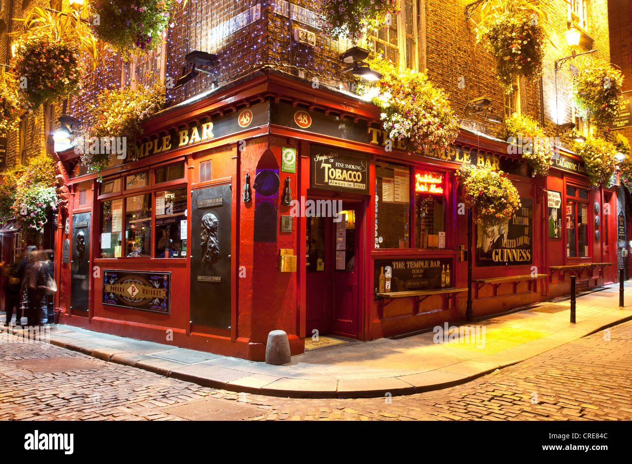 The Temple Bar, a traditional pub in the Temple Bar entertainment district of Dublin, Ireland, Europe Stock Photo