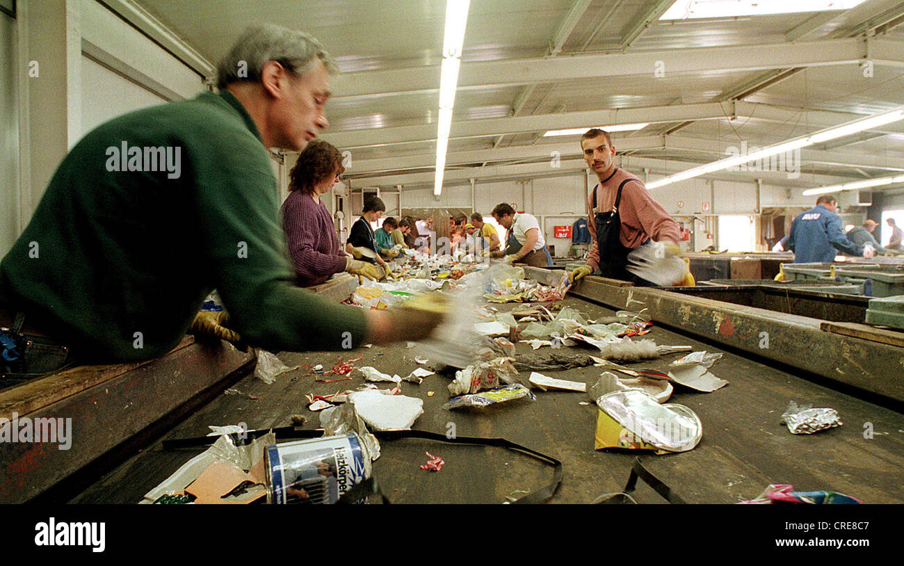 Plastics recycling in the ALBA group, Berlin, Germany Stock Photo Alamy