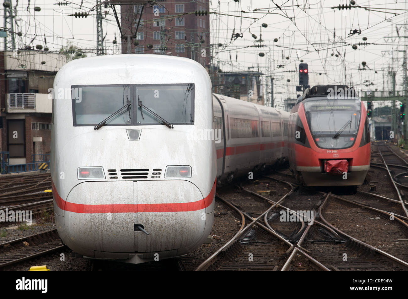 ICE2 (Intercity Express) passenger train Cologne Germany Stock Photo