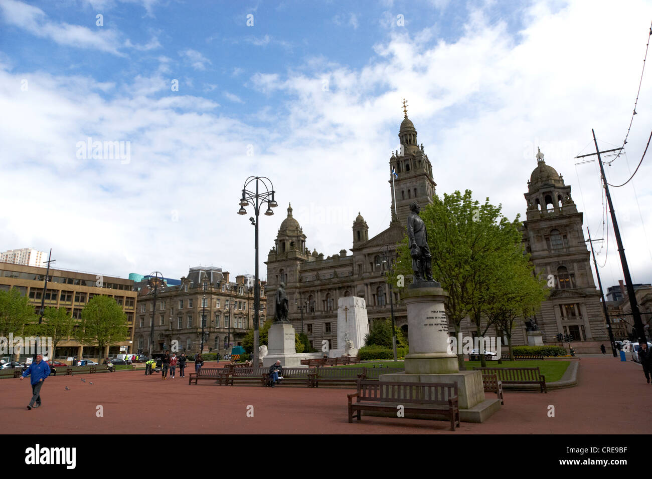 george square glasgow scotland uk Stock Photo - Alamy