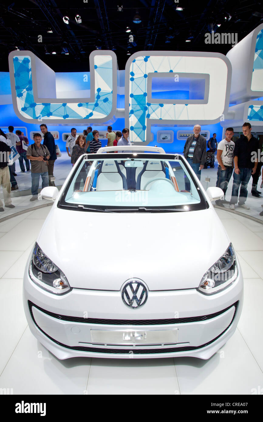 Volkswagen, VW up, convertible, 64th International Motor Show, IAA, 2011, Frankfurt am Main, Hesse, Germany, Europe Stock Photo