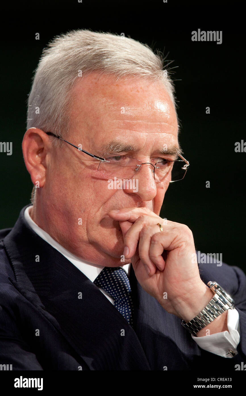 Dr. Martin Winterkorn, chairman of the automotive group Volkswagen AG, VW, 13 October 2011, Passau, Bavaria, Germany, Europe Stock Photo