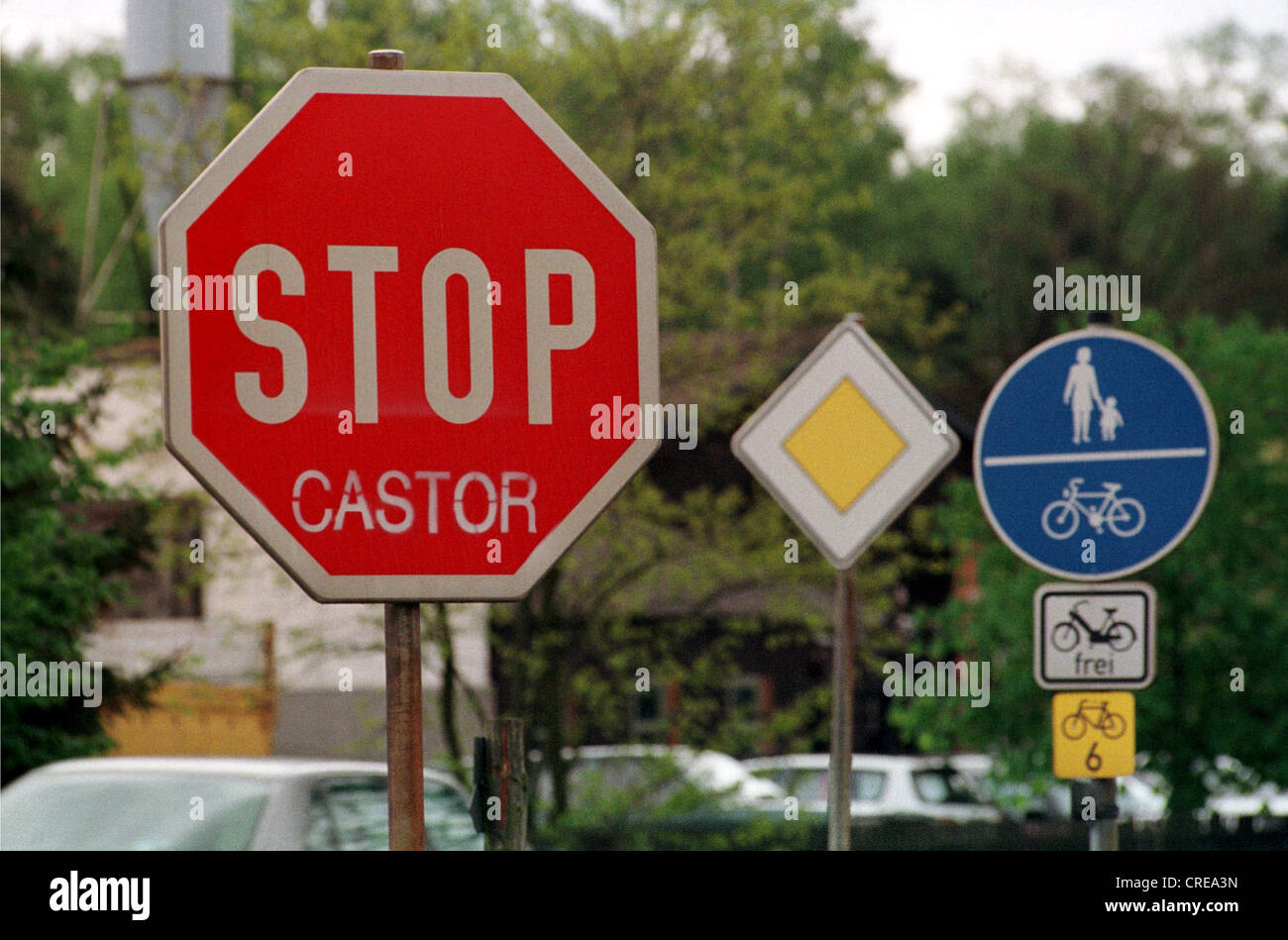 Castor transport, Germany Stock Photo