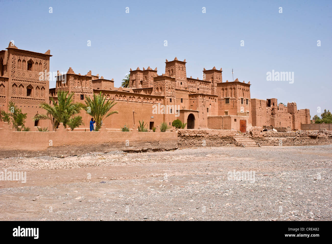 Kasbah, mud-walled fortress of the Berber people, Amerhidil Kasbah, Dades valley, southern Morocco, Morocco, Africa Stock Photo