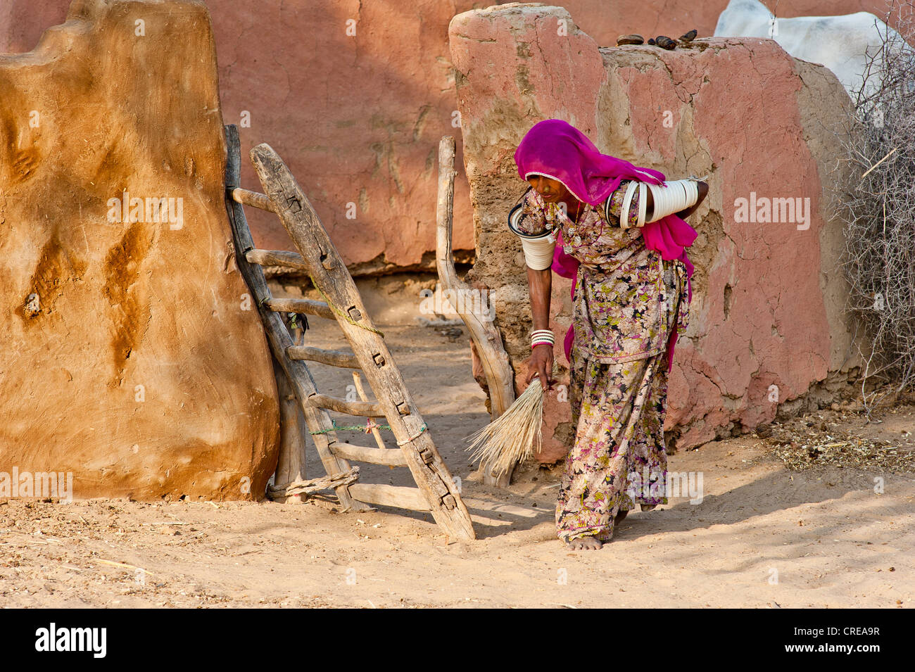 Indian sweeping broom hires stock photography and images Alamy
