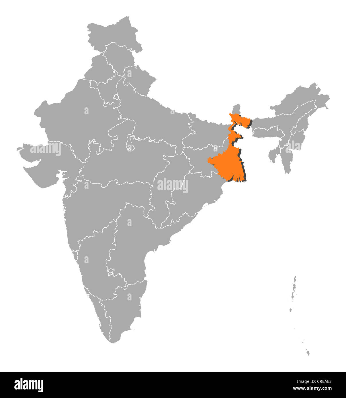 North Bengal Tourist Map