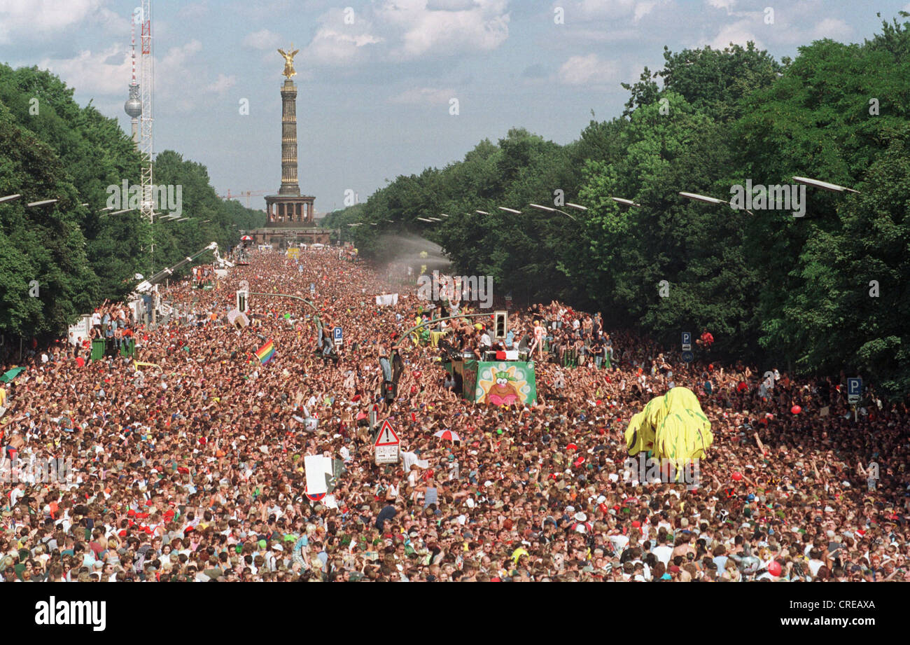 Love Parade, Berlin, Germany Stock Photo