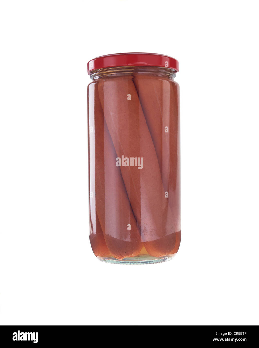 Sausages in a jar Stock Photo Alamy