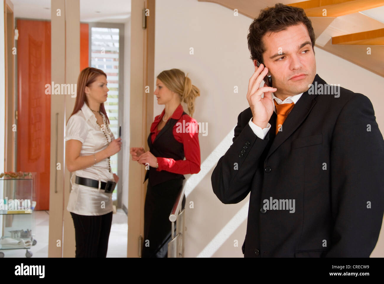 three young business Stock Photo - Alamy
