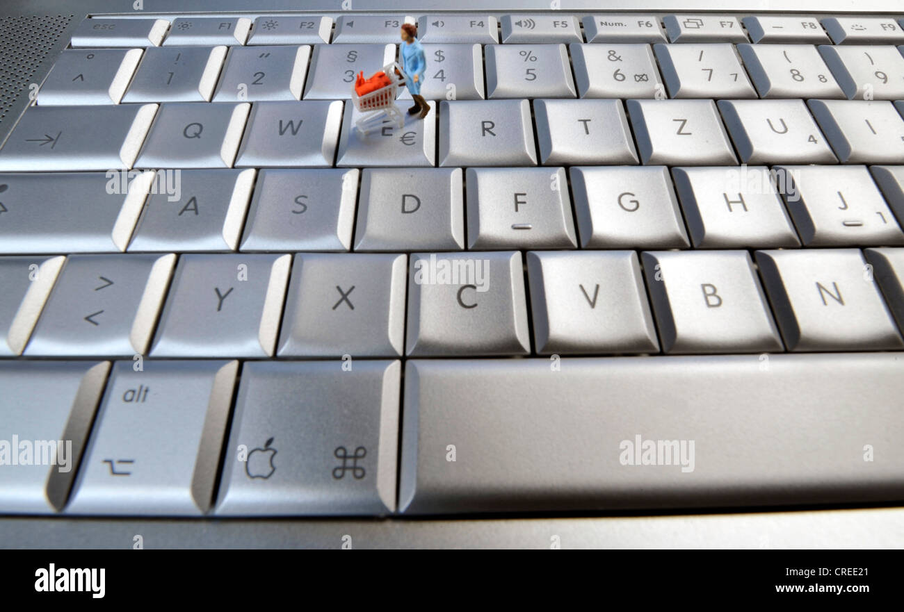 symbol picture online Shopping at Apple MacBook Pro Stock Photo