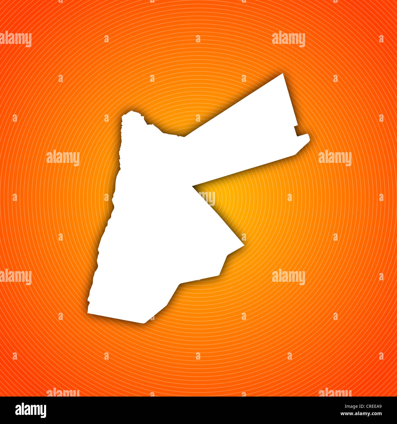 Political map of Jordan with the several governorates Stock Photo Alamy