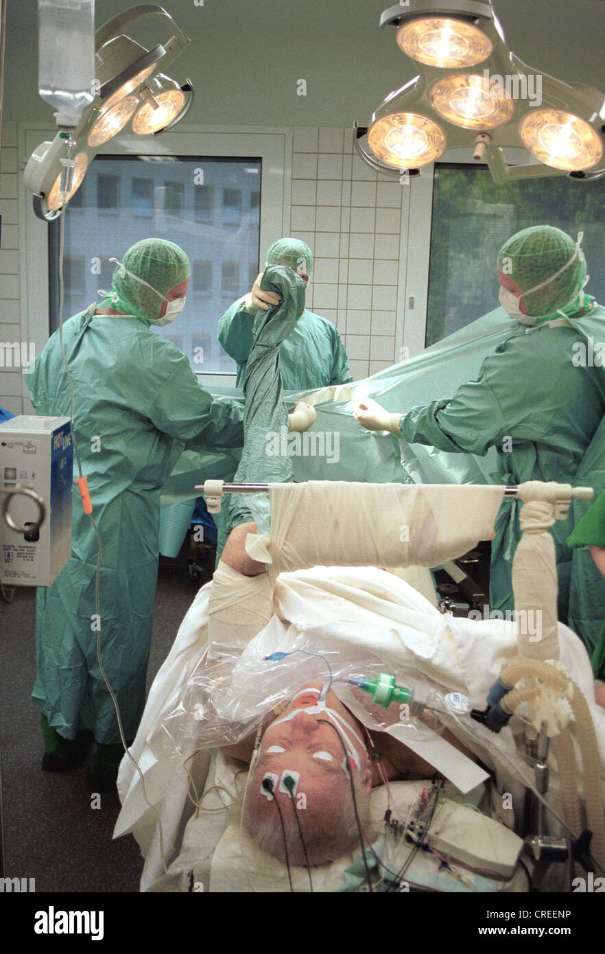 Surgeons in the operating room, Bochum, Germany Stock Photo