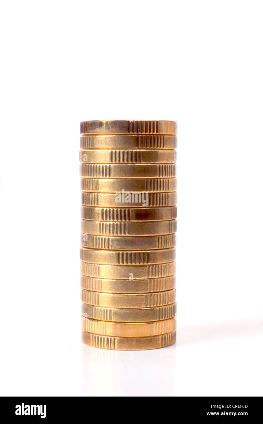 Swedish coins -10 kronor closeup on white background Stock Photo - Alamy