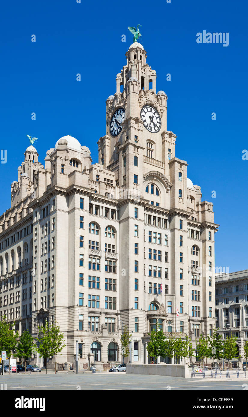 Liver building Liverpool waterfront  Merseyside England uk gb eu europe Stock Photo